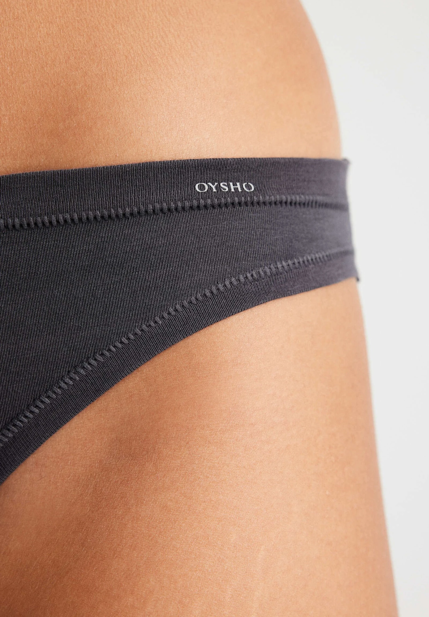 Oysho 3 Classic- Slip - Dark Grey 6 Oysho 3 Classic- Slip - Dark Grey - immagine 4