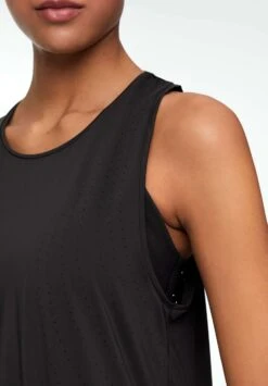 Oysho Microperforated Technical SleevelessTopBlack Donna T-shirt E Top OY121D072-Q11 -Oysho Negozio e531a8be0e914653bf8b37a014b66593