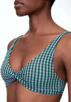 Oysho Gingham Halterneck - Bikini Pezzo Sopra - Blue -Oysho Negozio e6562094545d46689d2cf6d5d7566b91
