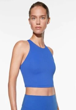 Oysho Comfortlux Strap TankTopBlue Donna T-shirt E Top OY141D09I-K11