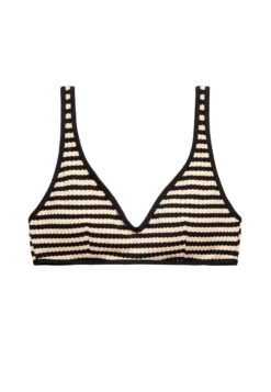 Oysho Textured Stripe Halter Bikini Pezzo SopraBlack Donna Moda Mare OY181J0CF-Q11 -Oysho Negozio ea8977d9ae2f477998a87c43a1f935ad