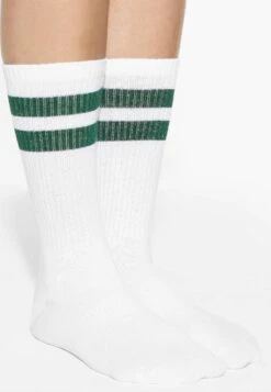 Oysho Stripe Sports ClassicCalzeDark Green Donna Calze OY181F0RG-M11