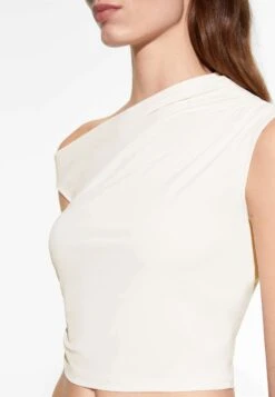 Oysho Asymmetrical RuchedTopWhite Donna T-shirt E Top OY121D07A-A11 -Oysho Negozio f0a7728a2f214180b48269cefdae53d4
