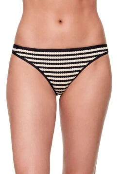 Oysho Textured Stripe Bikini Pezzo SottoBlack Donna Moda Mare OY181I0NZ-Q11