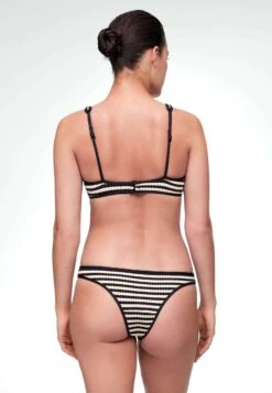 Oysho Textured Stripe Bikini Pezzo SottoBlack Donna Moda Mare OY181I0NZ-Q11 -Oysho Negozio f82d286186604311bb9d285b25c6eaee