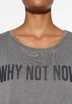 Oysho Short Sleeve With Slogan- T-Shirt Con Stampa - Light Grey -Oysho Negozio f8bb01c3aeb14b2896a8963c3d60eb29