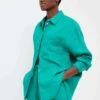Oysho GinghamLong-SleevedCamiciaMottled Turquoise Donna Camicie E Bluse OY121E06K-L11